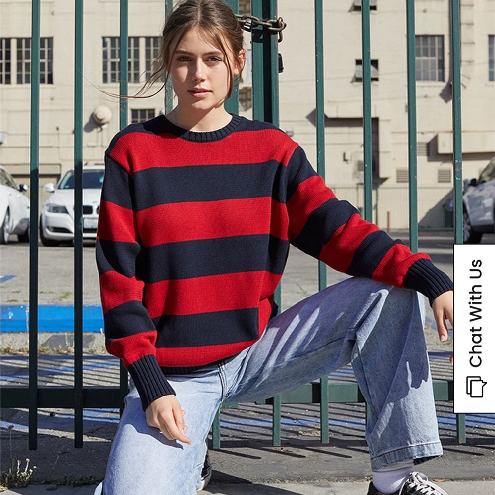 John Galt Striped Brianna Sweater